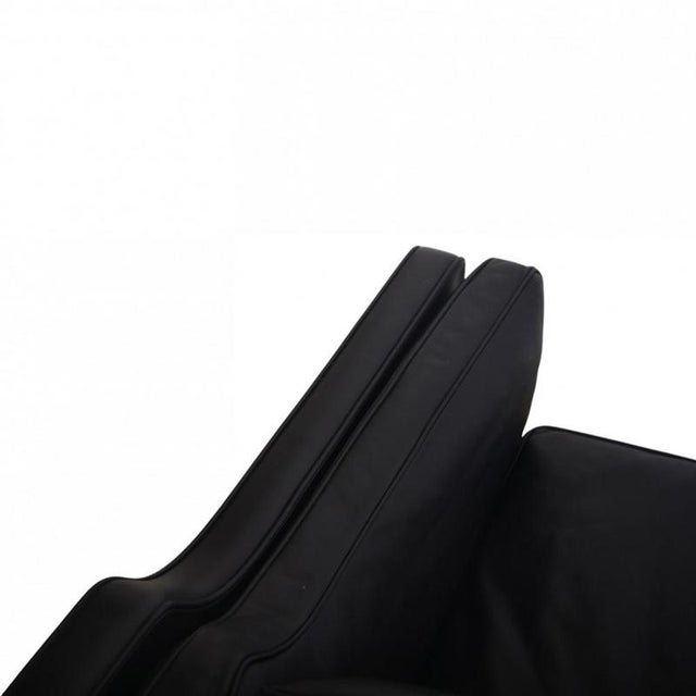Moel 2213 3-Seater Sofa in Black Leather by Børge Mogensen, 2001 For Sale - Image 16 of 18