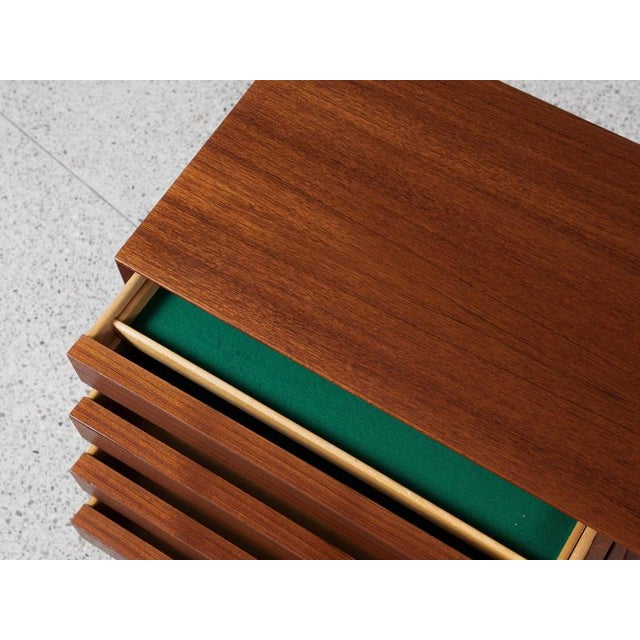 Wood Midcentury Modern Danish Model 18 Sideboard in Teak by Omann Jun, 1960s For Sale - Image 7 of 13