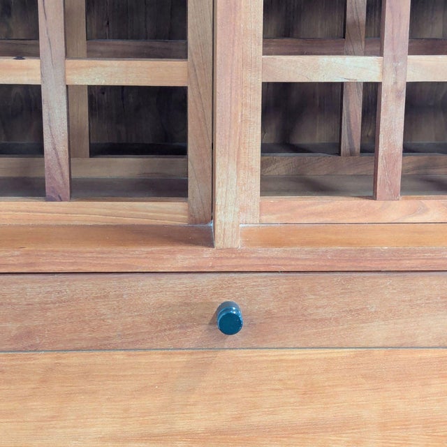 Room & Board Custom Bar Cabinet With Wine Rack For Sale - Image 9 of 14