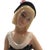 Mid-Century Italian Ars Pulchra Torino Large Pottery Figure - Seated Girl With Large Hat For Sale - Image 11 of 11