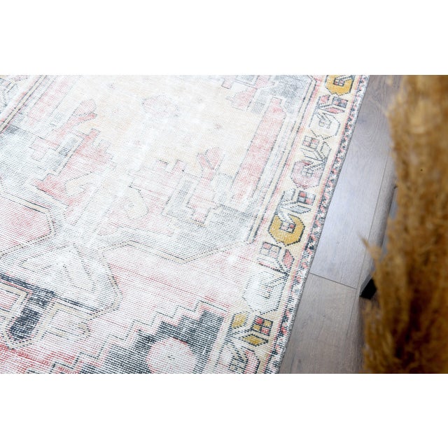 1970s Vintage Turkish Handmade Wool Cotton Runner Rug For Sale In San Francisco - Image 6 of 11