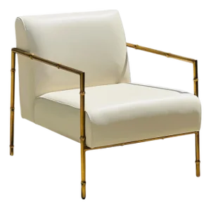 Mid Century Styled Leather Accent Chair