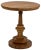 Hand-carved of solid teak, and finished in a soft, burnished gold, this turned side table features a circular base that...