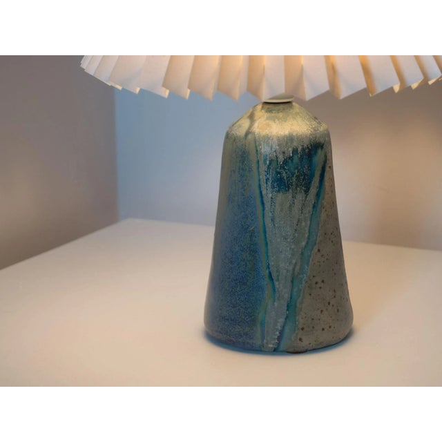 Mid-Century Modern Danish Ceramic Table Lamp For Sale - Image 3 of 7