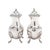 1910s Pair of Ellis-Barker Georgian Revival Silverplate Pear-Shaped Pepper Castors, C. 1912 For Sale - Image 5 of 10