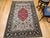 Vintage Persian Qum Area Rug, Hand-Knotted Wool & Silk, Floral Medallion Pattern, 5x7, Ivory & Red For Sale In Chicago - Image 6 of 18