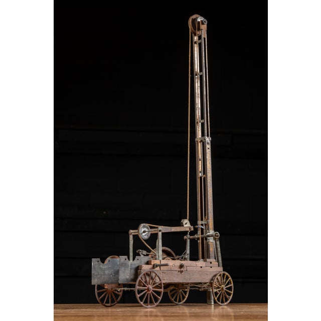 Early 20th Century Pile Driver Rig Salesman Sample For Sale - Image 4 of 16
