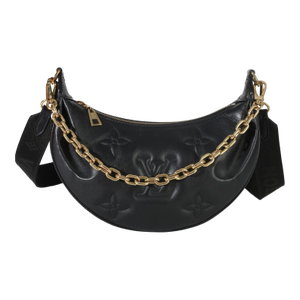 Black Calfskin Bubblegram Over The Moon