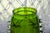 Mary Gregory Victorian Emerald Green Glass Lidded Jar – Ribbed Optic With Applied Rigaree Decoration, 1890s For Sale - Image 4 of 9