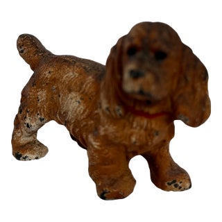 1920s Hubley Mini Cast Iron Cocker Spaniel For Sale