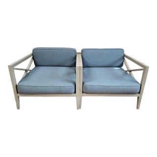 Restoration Hardware Mustique Lounge Chairs - Set of 2 For Sale