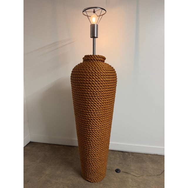 1990s Monumental Sculptural Rope Floor Lamp by Fusion Specialties For Sale - Image 16 of 17