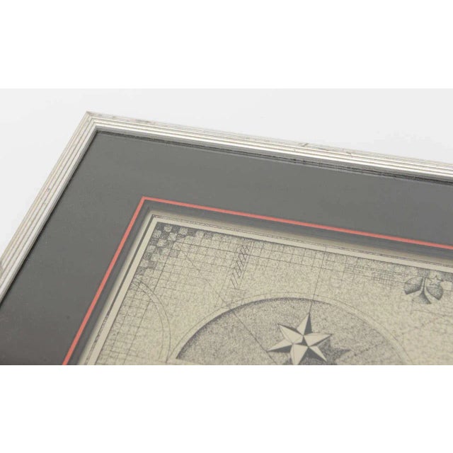 This great Italian vintage Fornasetti style work of art signed by Mario Logli is a limited edition serigraph #63/200 in...