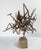 Mid-Century Modern Mid-Century Modern Brutalist Abstract Nail Sculpture on Wood Base For Sale - Image 3 of 12