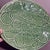 Vintage Bordallo Pinheiro Strawberry Leaf Serving Platter in rich glazed green majolica pottery. This beautifully textured...