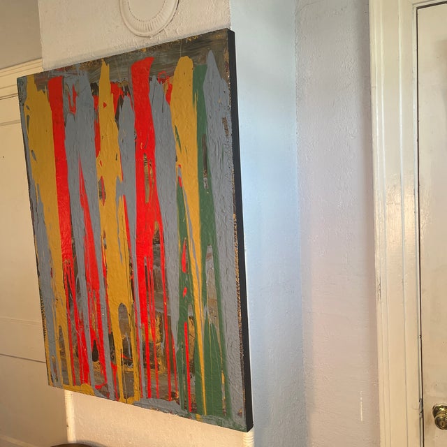 “John Frates “Modern Walkers”, #1702 Hang Multi-Directional, Mid Century, Cert. Of Auth. With an Invoice, 30x40x1 1/2 In. For Sale In Jacksonville, FL - Image 6 of 9