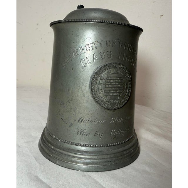 Up for sale is a rare antique 1905 hand engraved pewter college trophy for the University of Pennsylvania. This lovely...