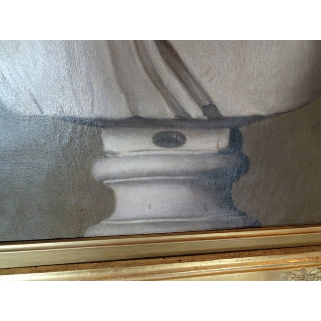 French Mid 19th Century Neoclassical French Painting in Giltwood Frame For Sale - Image 3 of 13