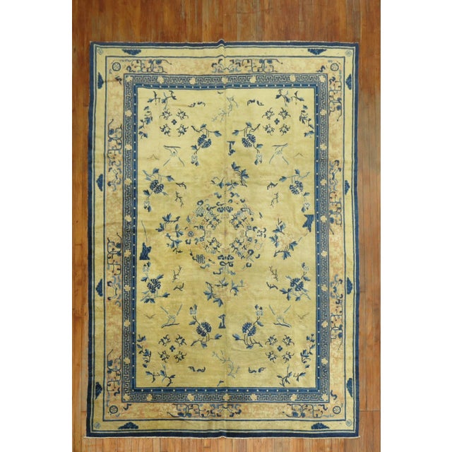 Antique Chinese Rug, 7'4'' X 10 For Sale - Image 9 of 9