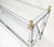 Two Tier Glass Shelves Chrome & Brass Rectangle 60" Long Italian Console Table For Sale - Image 6 of 14