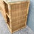 Mid 20th Century Boho Chic Wicker Wrapped Credenza With Glass Top For Sale - Image 5 of 8