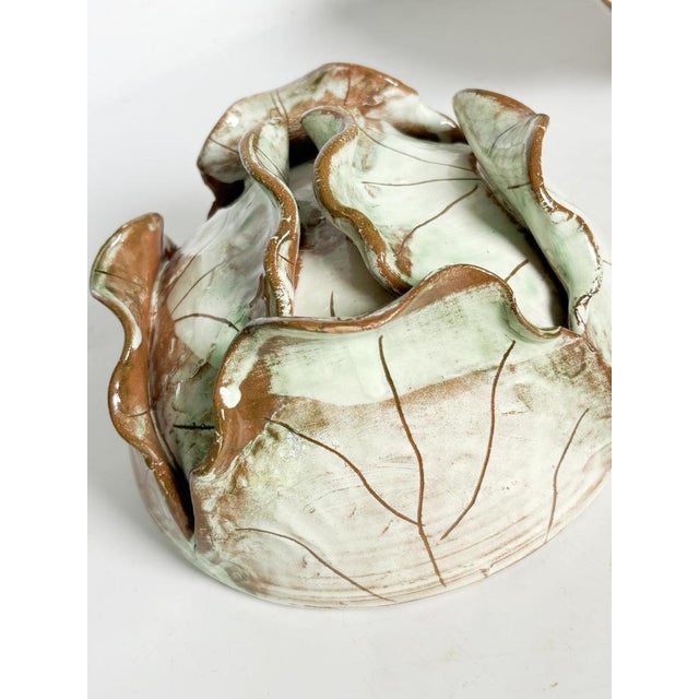 Ceramic 20th Century Glazed Ceramic Tureen in the Shape of a Cabbage, France For Sale - Image 7 of 13