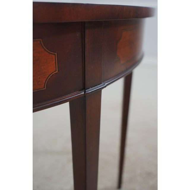 1990s Maitland Smith no.8122-34 Mahogany Console Table For Sale - Image 5 of 12