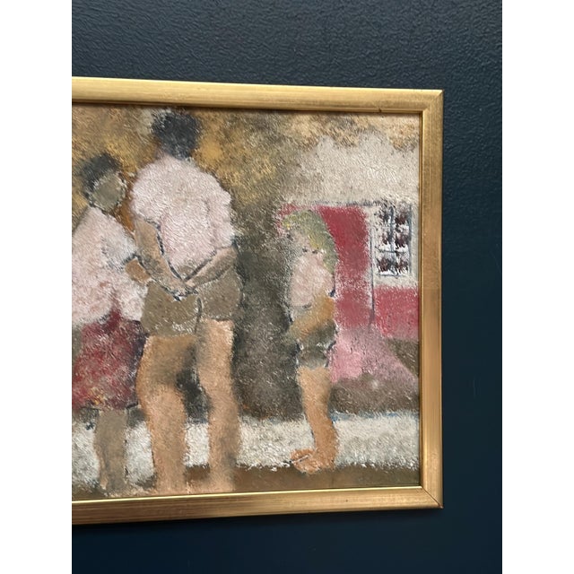 Erling Slagerstad, Gathering, 1992, Oil on Panel, Framed For Sale - Image 4 of 16