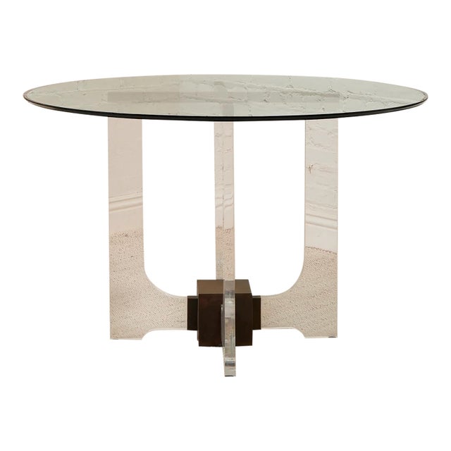 Mid 20th Century Styled After Philippe Jean French Style Mid-Century Modern Lucite Style Table For Sale