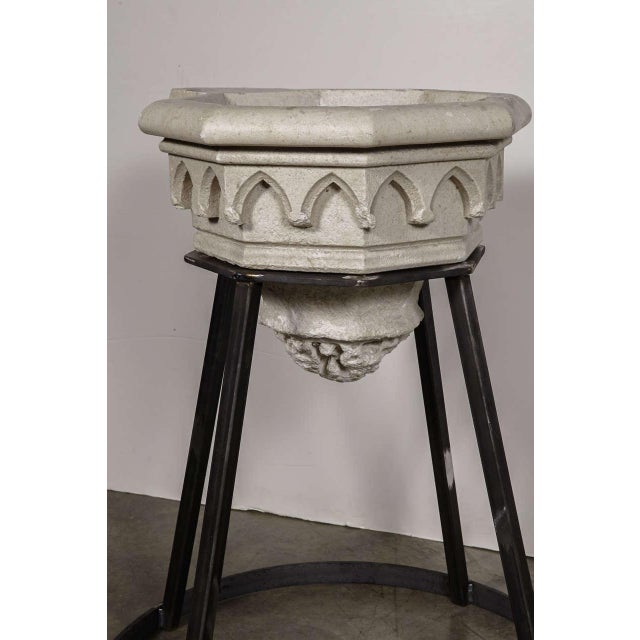 Antique Carved Stone Sinks (Stoups or Benitiers) From France, Circa 1830 - a Pair For Sale - Image 4 of 11