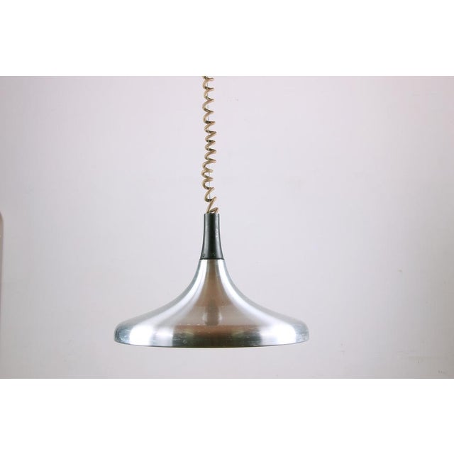 Large German Pendant Light in Chrome Metal by Erco, 1960 For Sale - Image 4 of 18