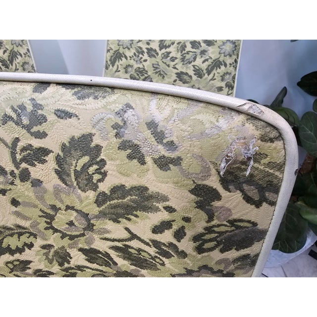 Mid-Century Modern Kitchen Chairs in Floral Upholstery by Brody For Sale - Image 4 of 9