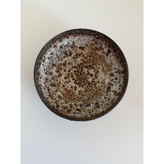 Mid-Century Modern Gertrud and Otto Natzler Crater-Glazed Bowl, 1948 For Sale - Image 3 of 6