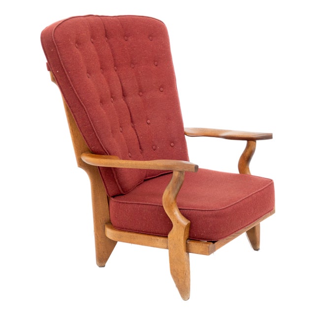 Vintage Grand Repos Chair by Guillerme Et Chambron for Votre Maison, 1960s For Sale