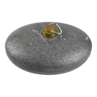 Early 20 Century Metal Oval Shape Hot Water Bottle Foot or Bed Warmer For Sale