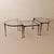 Brutalist Wrought Bronze and Crystal Glass Coffee Table by Lothar Klute, 2001, Set of 3 For Sale - Image 11 of 12