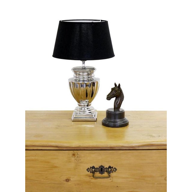 Art Deco Dark Bronze Horse Head Sculpture For Sale - Image 5 of 6