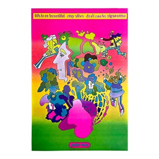 Peter Max Pop Art Poster 22 Life Is So Beautiful 1970 For Sale