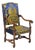 19th-Century Neoclassical French Walnut Armchair For Sale