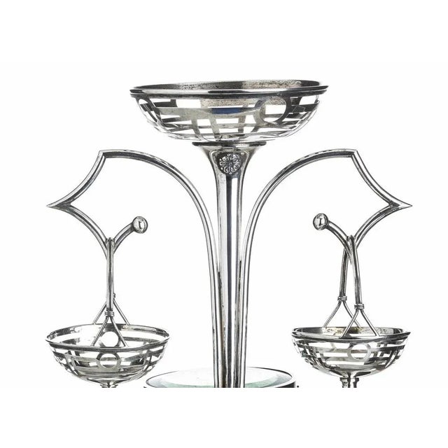Art Deco Silver Table Centerpiece, 20th Century For Sale - Image 3 of 6