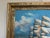 Textile K.Dossi Original Sailing Ship Oil Painting, Nautical Seascape Unique Shell Decor For Sale - Image 7 of 11
