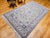 Vintage Persian Nain Area Rug, Hand-Knotted Wool & Silk, Floral Pattern, 5x7, Ivory & Blue For Sale - Image 4 of 16