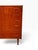 Brown Mid-Century Danish Modern Teak Tallboy Dresser | Six Drawers With Carved Oval Pulls For Sale - Image 8 of 11