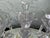 Vintage Cambridge Glass Crystal Epergne Candelabra With Hanging Prisms and Oval Mirror Display Base For Sale - Image 9 of 12