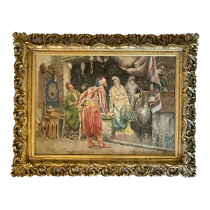 La Visite Au Brocanteur by Ettore Simonetti