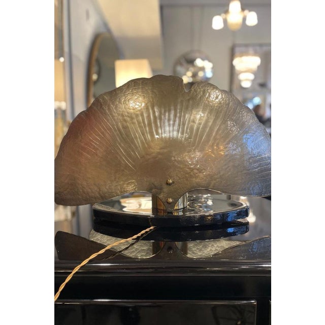 Vintage Mirrored Gold Table Lamp, 1980s For Sale - Image 12 of 18