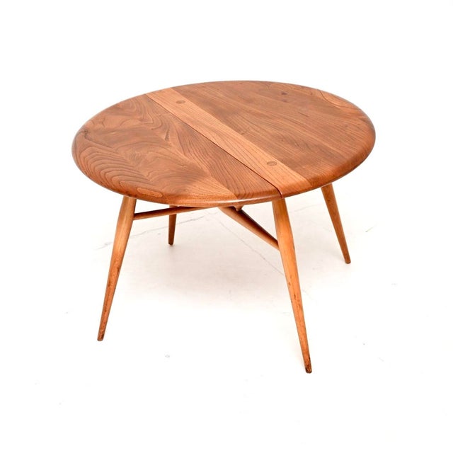 Wood Vintage Drop Leaf Coffee Table in Elm from Ercol, 1960 For Sale - Image 7 of 7