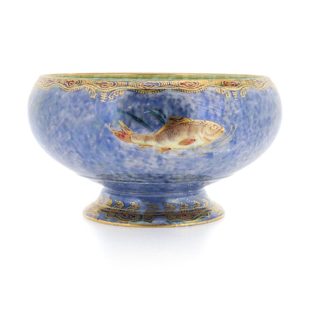Wedgwood Antique Wedgwood Daisy Makeig-Jones Fairyland Lustre Fish-Themed Porcelain Bowl For Sale - Image 4 of 13