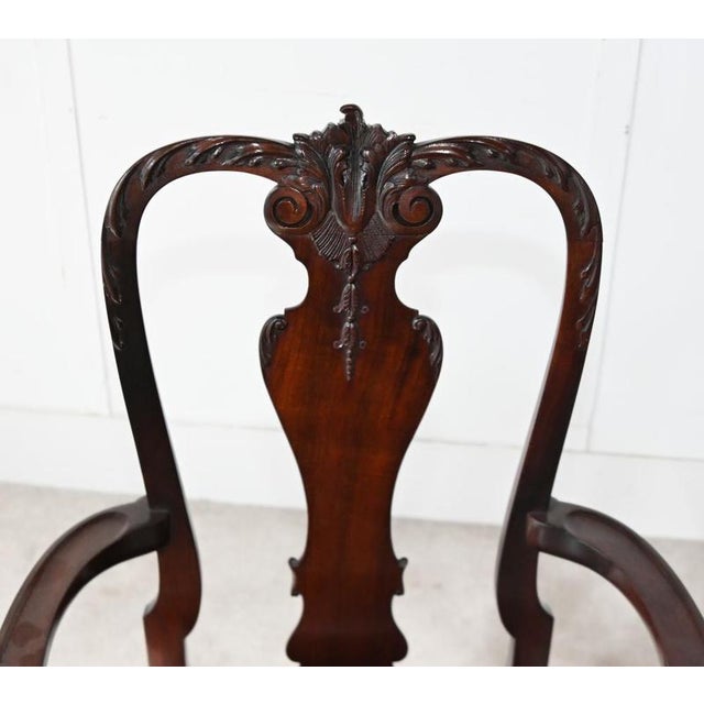 Victorian Mahogany Dining Set from Gillows of Lancaster, 1890, Set of 9 For Sale - Image 4 of 13