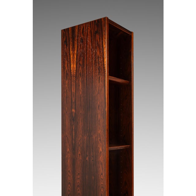 Danish Mid-Century Modern Free-Standing Bookshelf in Rosewood Attributed to Ejvind Johansson, Denmark, C. 1960s For Sale - Image 13 of 18